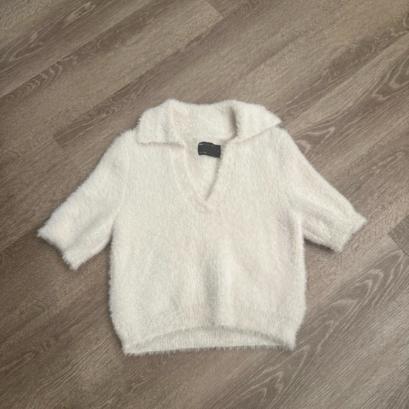 ASOS Cream V-Neck Women's Sweater - Picture 1 of 3